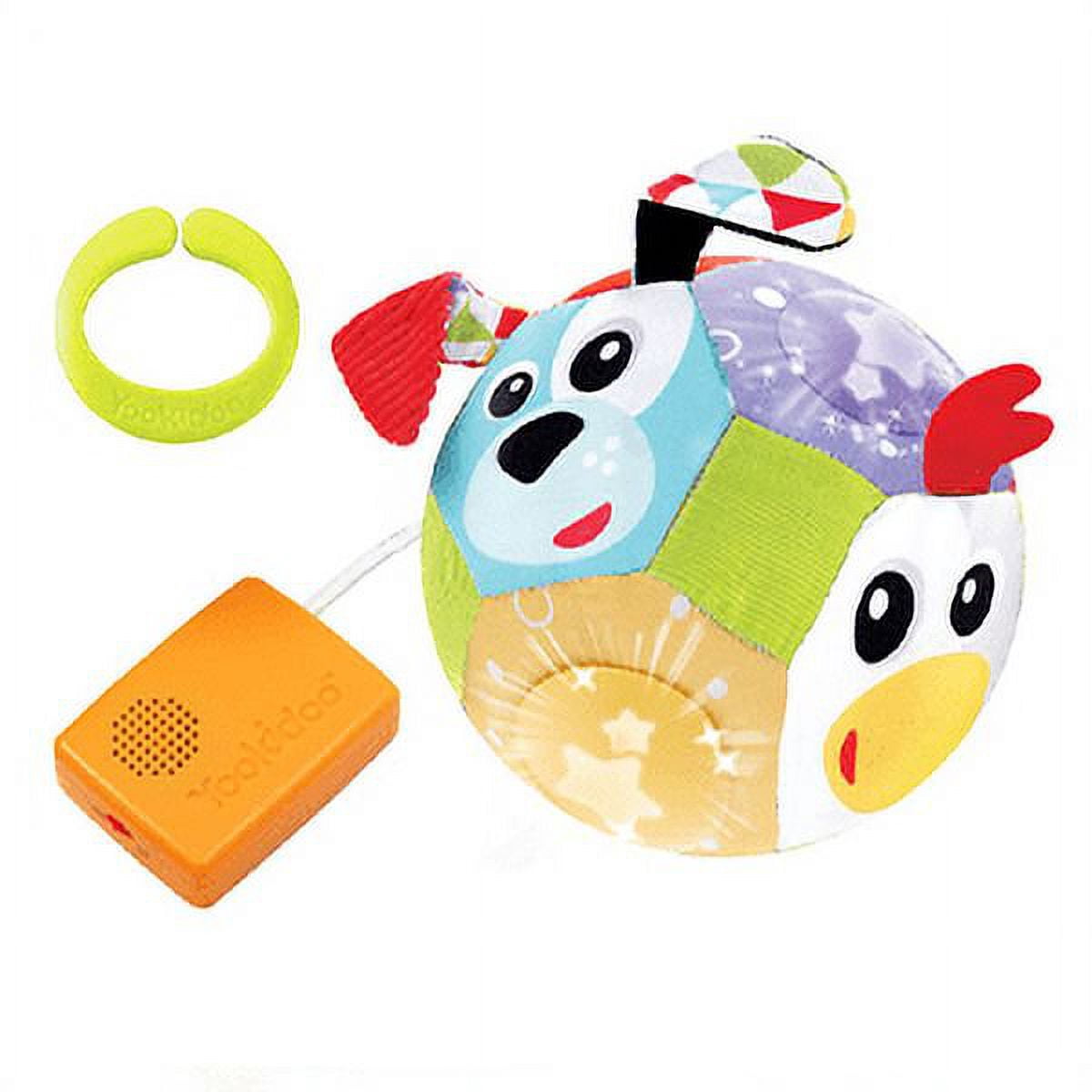 Yookidoo Baby Toys - Light Up Glow Plush Ball with Sounds - Lights N Music - Motion Activated Sensory Musical Stuffed Baby Toy Ball - Ages 3 Months +