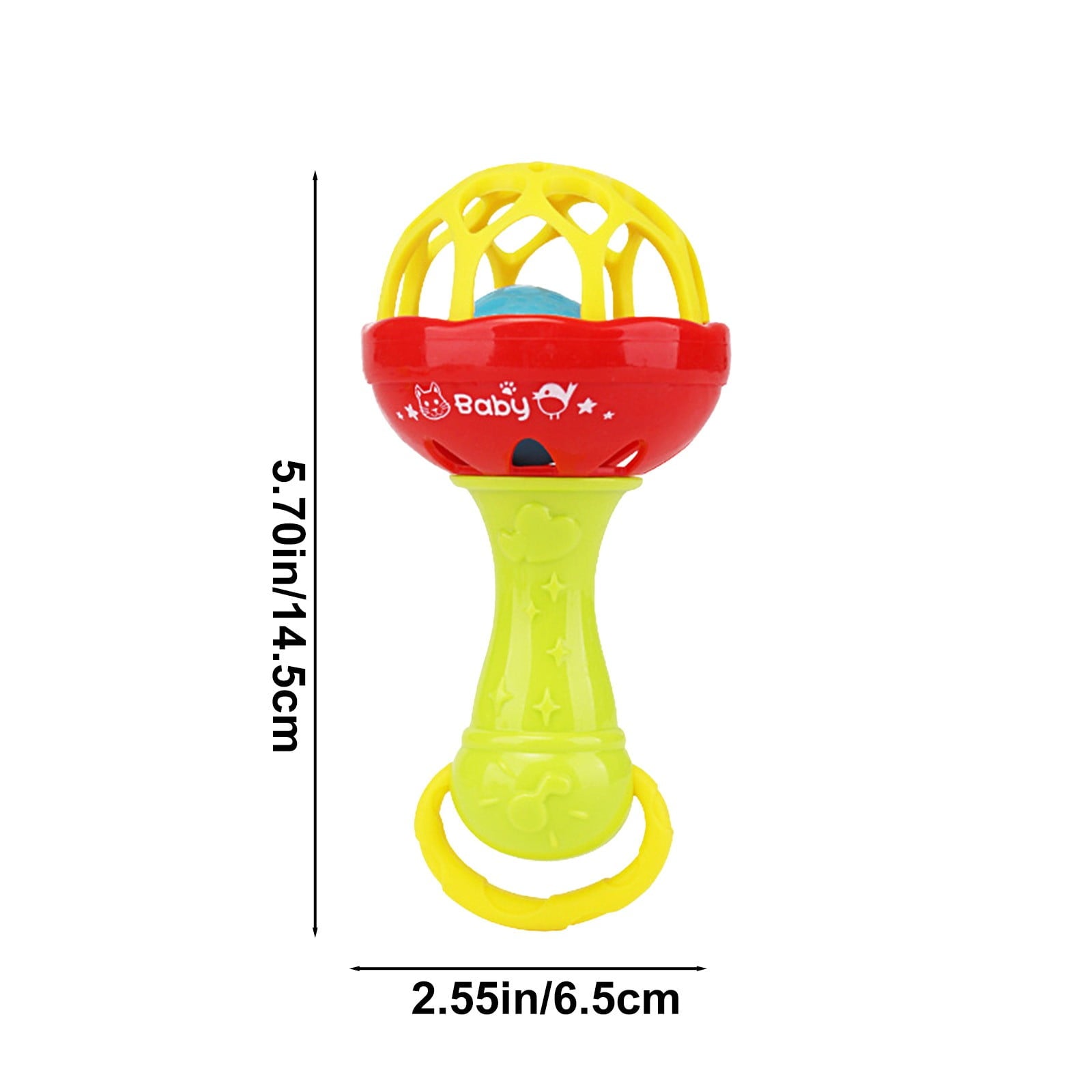 Twfbrm Baby Rattles Toy Set, Baby Toys 0-6 Months Infant Toys 6-12 Months Teethers for Babies 3-6 Months Basket Stuffers Gifts, Sensory Teething Toys 0 1 2 3 4 5 6 Month Newborn Boy Girl