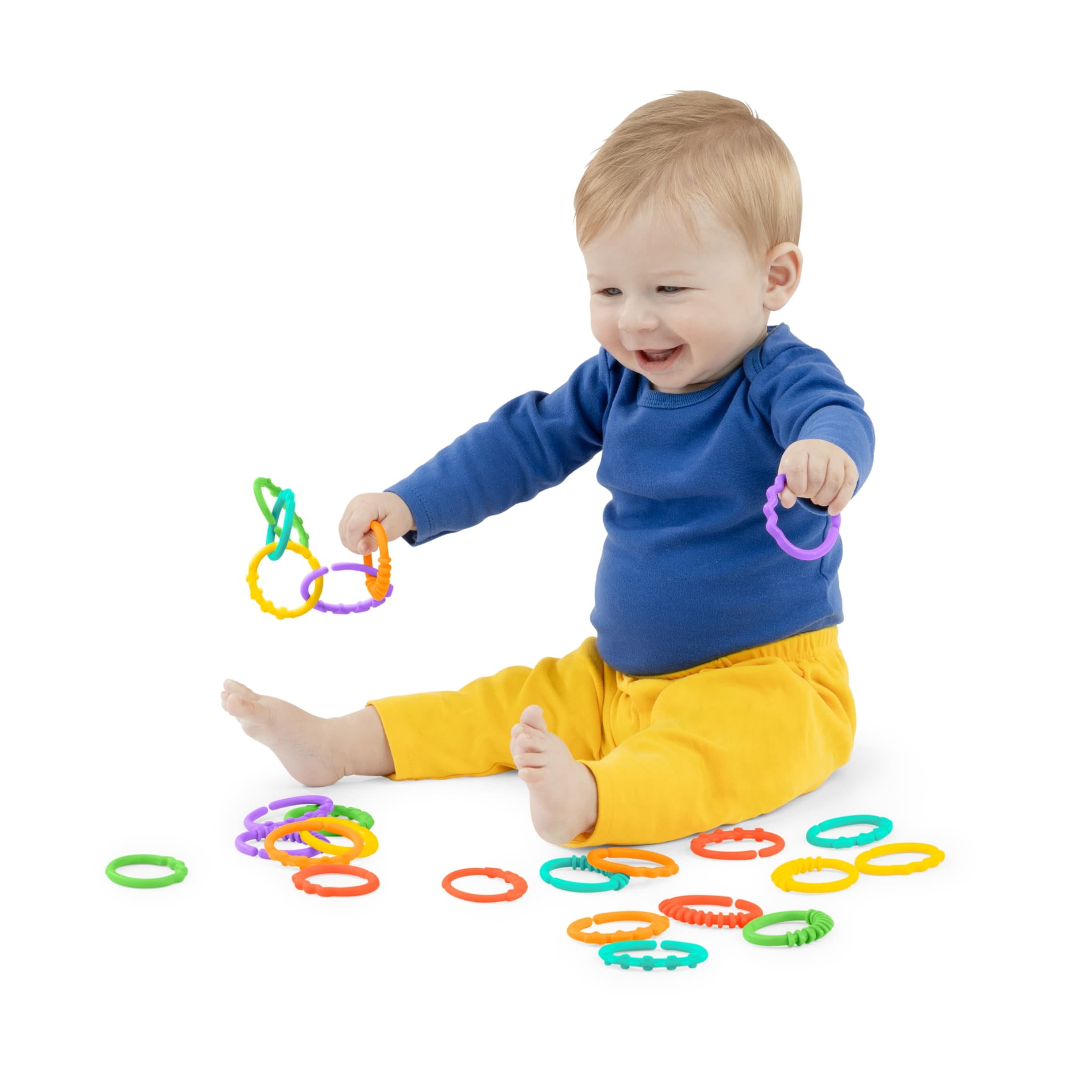 Bright Starts Lots of Links Take-Along Toys, Ages Newborn +